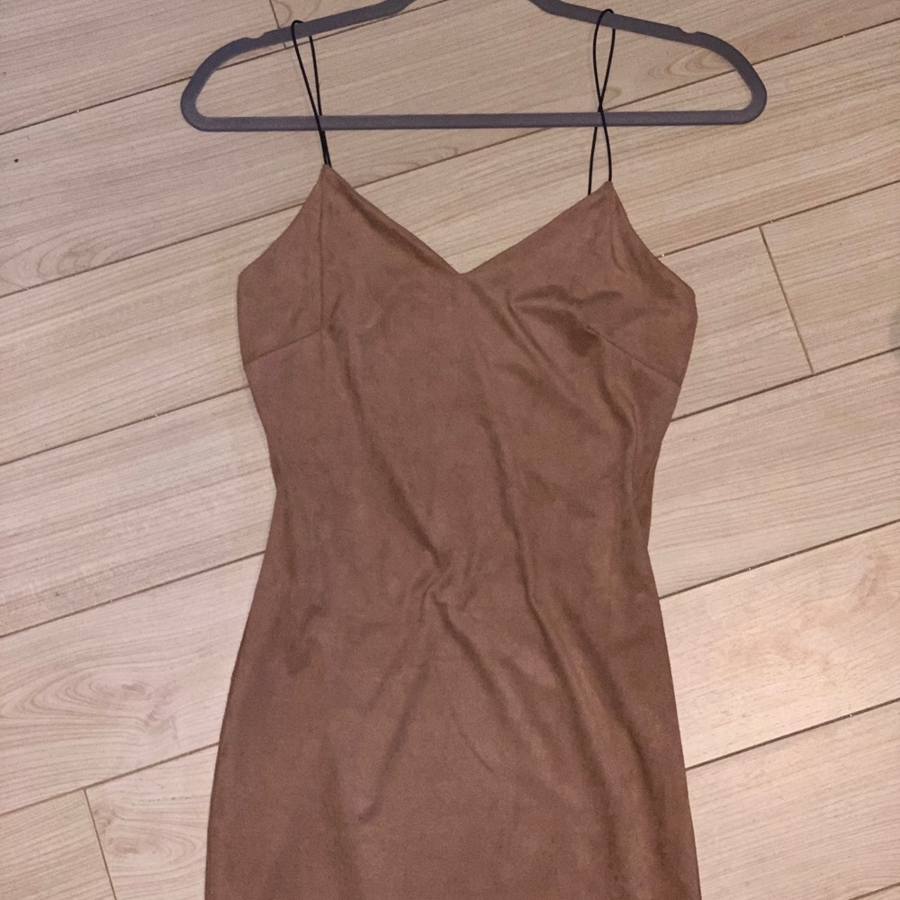 Mocha bodycon dress